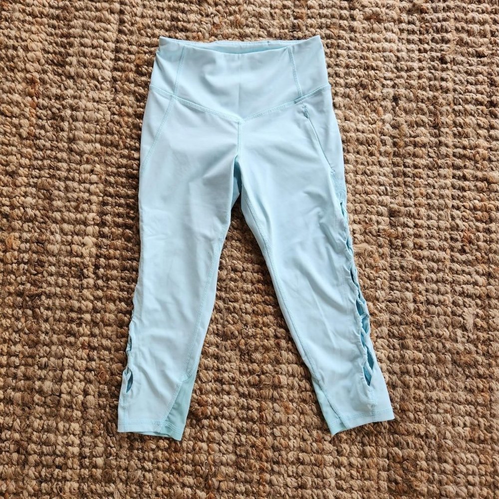 Fila baby blue cropped leggings 7/8 leggings